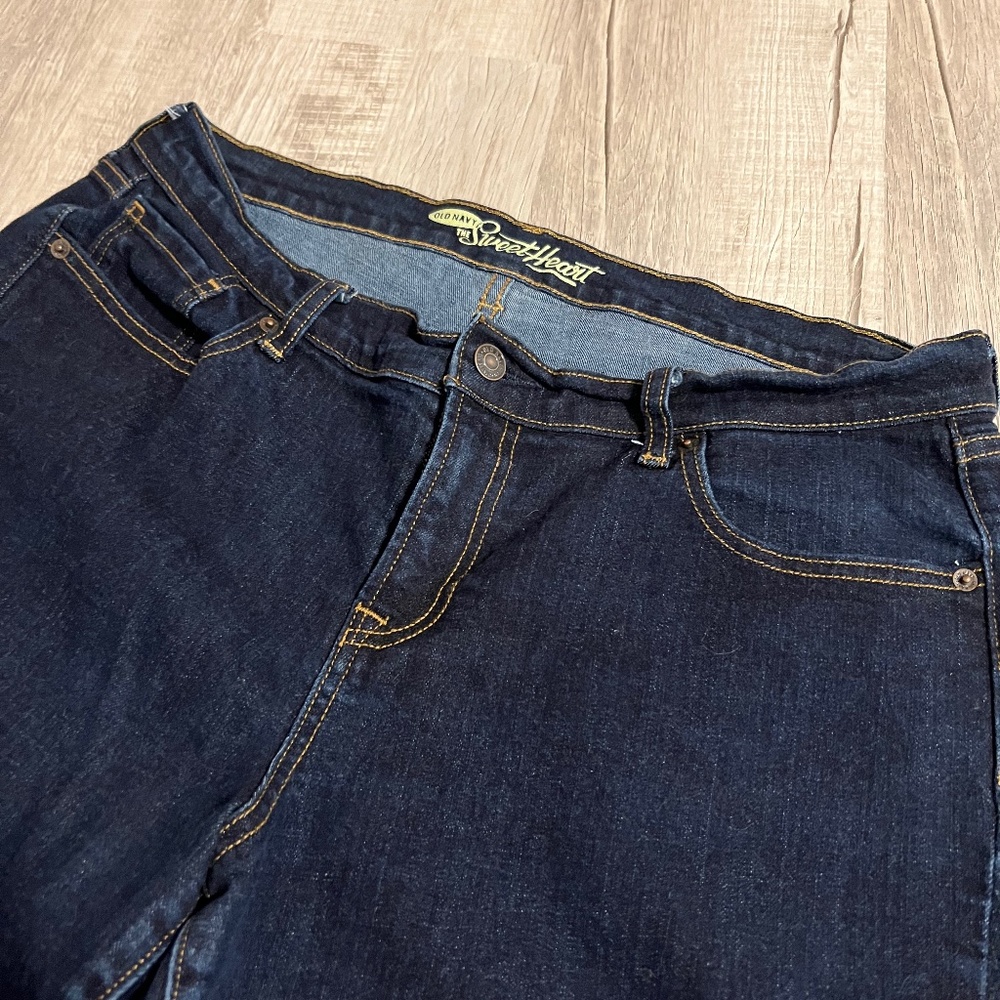 Old Navy Sweetheart Dark Wash Denim - Size 14